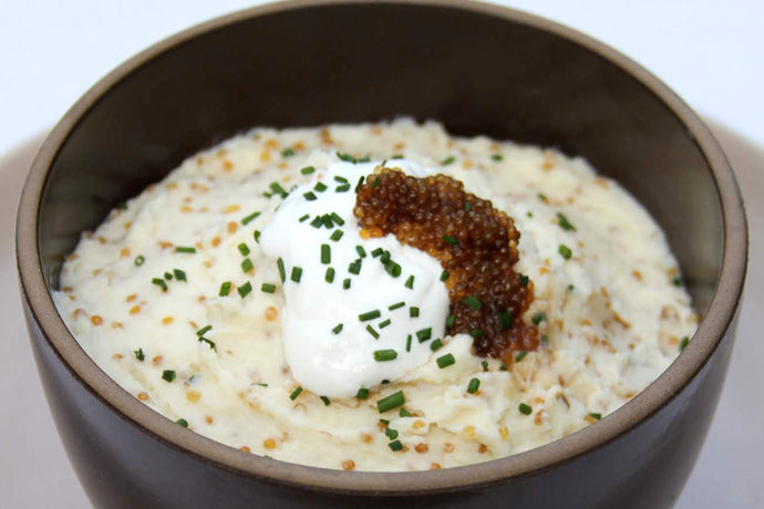 Mashed Potatoes with Truffle Infused Whitefish Roe