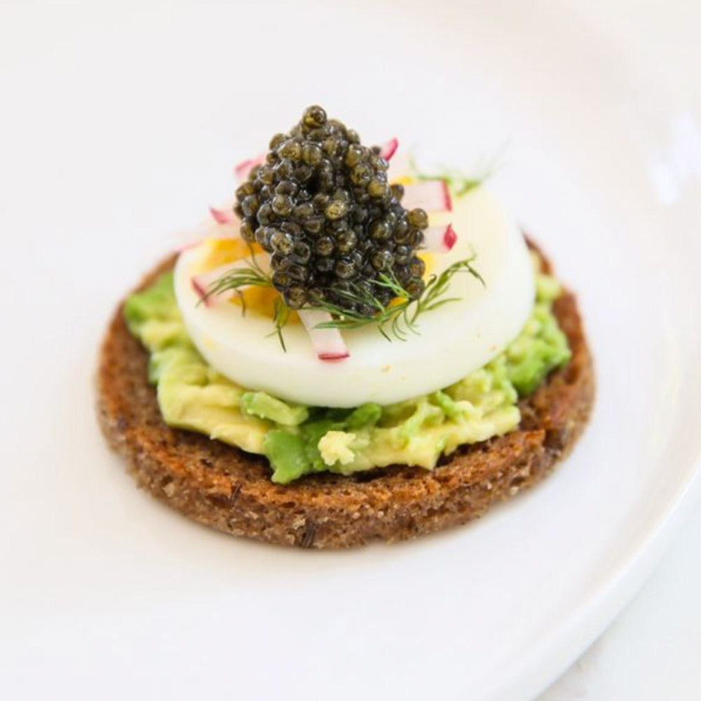 Avocado Toast With Classic White Sturgeon Caviar