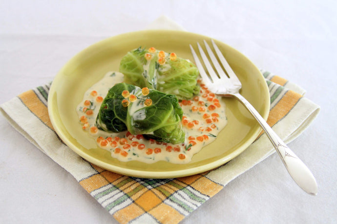 Caviar & Cabbage Canapes