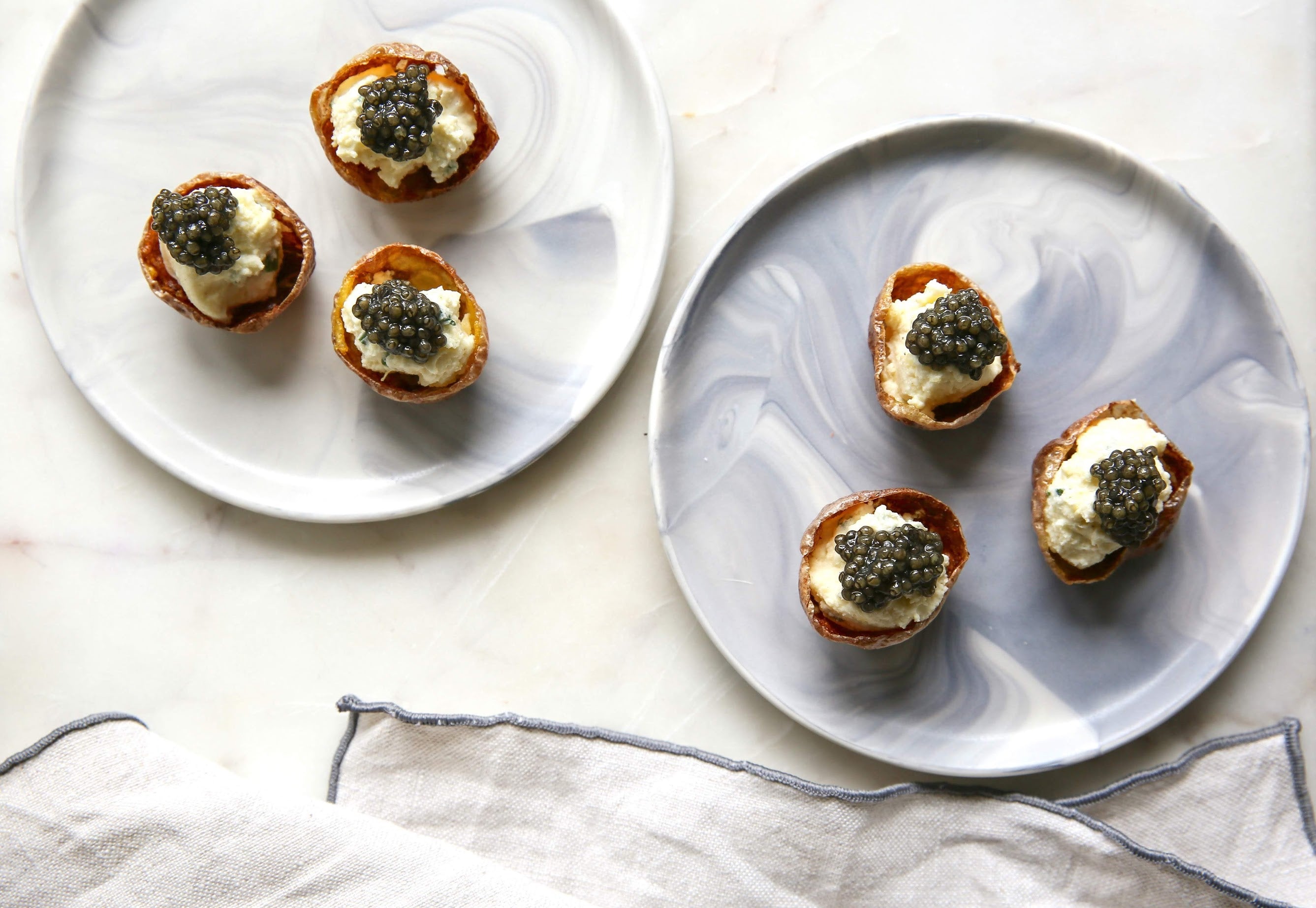 Potato Cups with Caviar