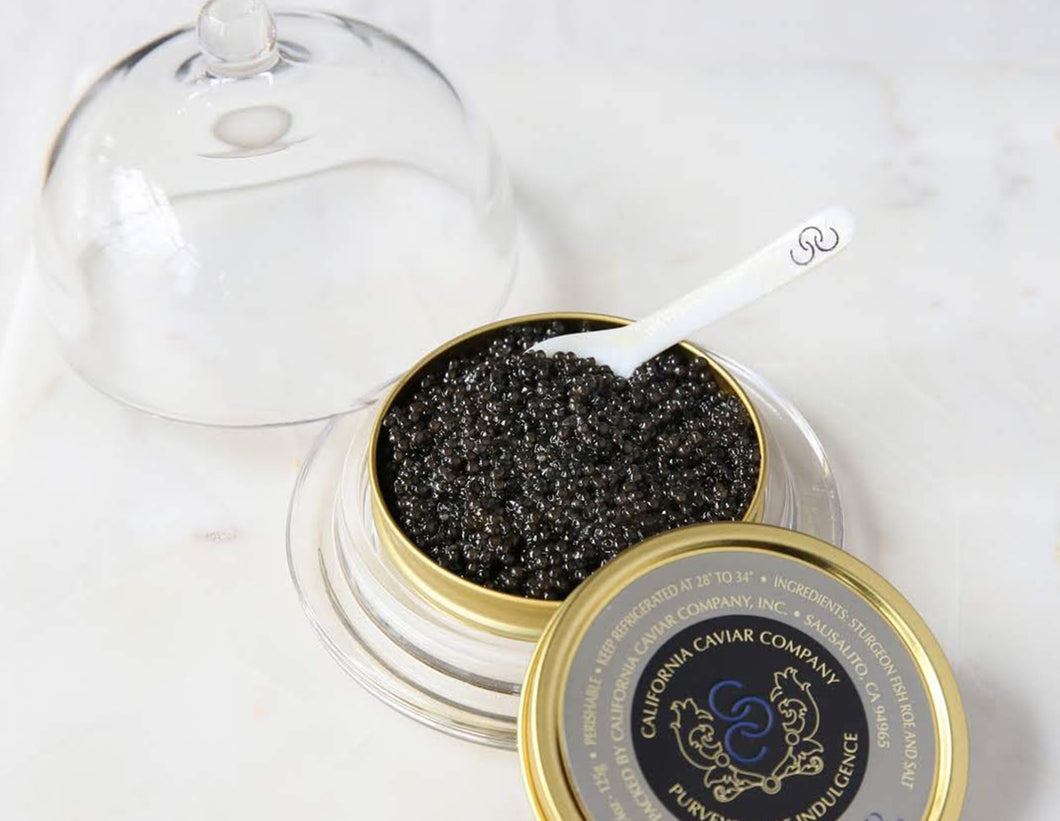 Glass Dome Caviar Servers