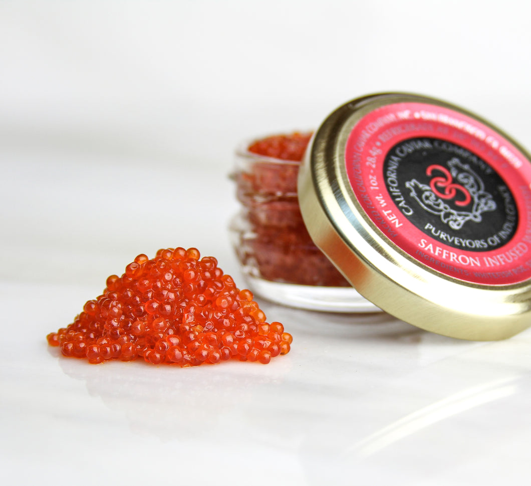 Saffron Infused Whitefish Roe - We use only natural ingredients of the highest quality in our Saffron Infused Whitefish Roe.