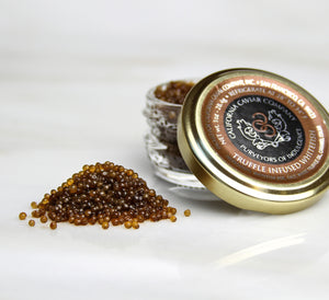 Truffle Infused Whitefish Roe - Our infused caviar line, which includes Truffle Infused Whitefish Roe, is perfect for adding another level of color and texture to your dishes.